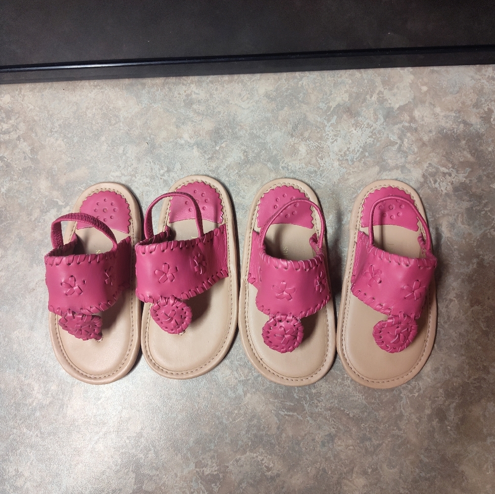 Pink Sandals From Jack Rogers Size 9-12 Months Bundle - Picture 2 of 8